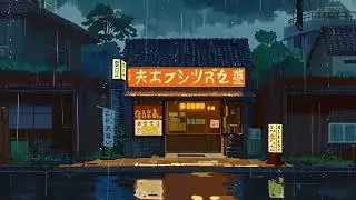 Kyoto Rainy Cherry Hill Lofi Beats | Zen Ambience for Study