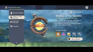 Shadow of the Ancients Event - Genshin Impact - Version 2.2 part 1