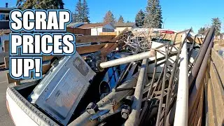 Dumpster Diving Street Scrapping - Scrap Prices Are Up and So are We!