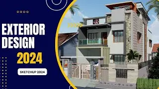 "Mastering Exterior Design in SketchUp 2024 | Stunning Techniques Revealed!" #architecture #design