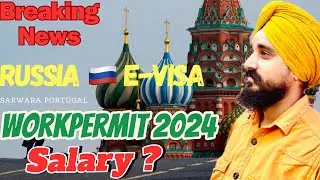 How to Russia 🇷🇺 workpermit 2024 // E-visa to conevert workpermit 