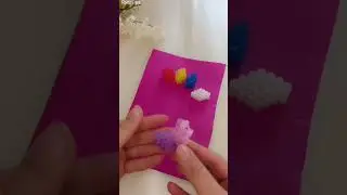 The easiest way to make a bubble game with colorful plastic straws #shorts #diy#fyp