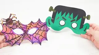 Como fazer máscaras para o Halloween | Manualidades para crianças
