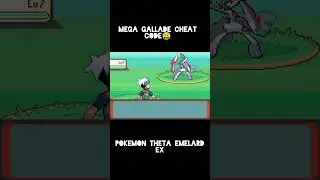 mega gallade cheat code 🤑 pokemon theta emerald ex #trending #megaevolution #pokemon #cheat #youtube