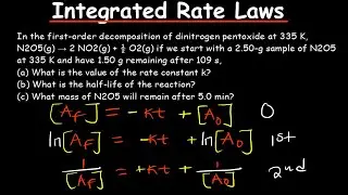 Integrated Rate Laws Explained with Practice Problems