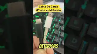 Cable de Carga IPhone Vs Motorola