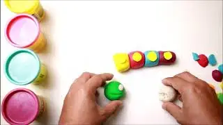Learn Colors for Kids Play Doh Caterpillar