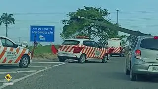 PRF escolta a carga Eólico na BR-324 sentido a Feira de Santana-Bahia