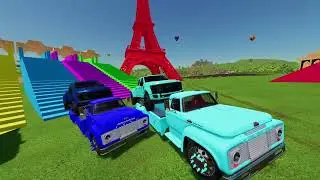 COLOR FORD TRUCKS TRANSPORTING WITH CUSTOM TUNED TRUCKS Farming Simulator 22