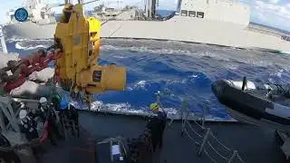 Fragata 'Cristóbal Colón': aprovisionamiento en la mar