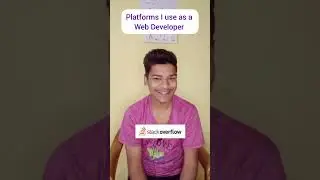 Platforms I use as a Web Developer | Coding Roman | #shorts
