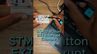 STM32 Button External Interrupt LED toggle example.  #stm32 #arduino #electronics