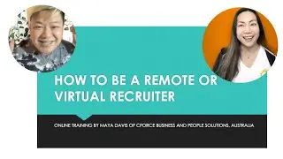 FREE Training: How To Be a VIRTUAL or REMOTE RECRUITER for FREELANCERS