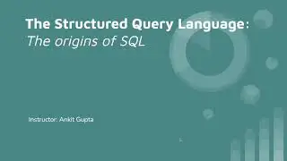 The origins of SQL