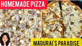 Veg pizza recipe, pizza sauce recipe, Cheese pizza, Homemade pizza, panner pizza #pizza #veganpizza