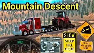 Using the Jake Brake Down Steep Hill with Heavy Lowboy
