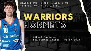 Mikael Jantunen vs Charlotte Hornets | NBA Summer League | 2 PTS 5 REB