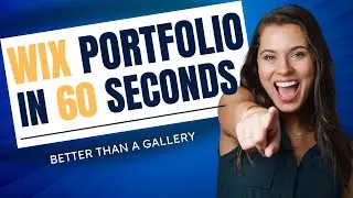 Wix Portfolio in 60 seconds