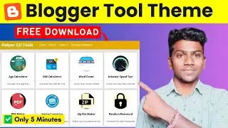 🔥FREE / Blogger Tool Website Template / Blogger Tool Website Kaise Banaye- Blogger Tools Script Free