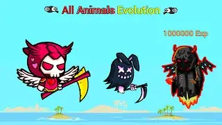All Animals Evolution to Valentines Reaper (EvoWorld.io)
