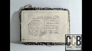 Ideas on Using CCB Burlap/Canvas Postcards