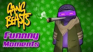 BAD GRANDMA!  😂😂 Gang Beasts Funny Moments