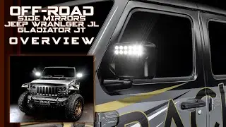 Off-Road LED Side Mirrors for Jeep Wrangler JL / Gladiator JT by ORACLE Lighting