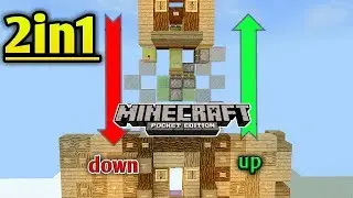 Minearaft pe:- 2in1 flying machine elevator which can go up and down (work in mcpe mc window 10)