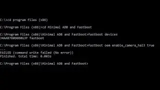 FAILED (command write failed) in google camera in asus zenfone max pro m1. solution