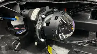 Замена линз Ягуар XF на Bi Led модули MTF Laser Jet. Замена стекол фар на новые, бронирование.