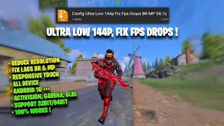 FIX FPS DROPS OF COD MOBILE | ULTRA LOW 144P CONFIG | SEASON 8 CODM 2023