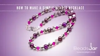 How to make a simple beaded necklace | Swarovski