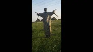 Ninja Training with two nunchucks