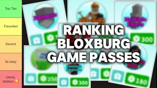 Ranking Bloxburg Gamepasses!