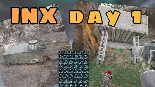 Ark PvP INX Raid Day 1 The Hardest 4 man // 1000 hours