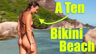 She's a TEN at the most bikini photographed beach in the world!