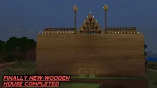 finally our Attractive original wooden house is complete in Minecraft walkthrough game play