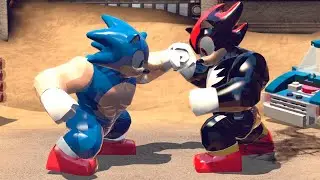 Sonic GIGANTE VS Shadow GIGANTE no LEGO Marvel Super Heroes MOD