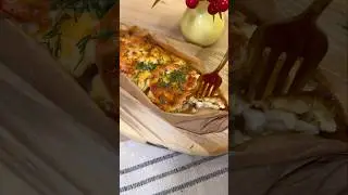 Лодочки с курицей и картофелем