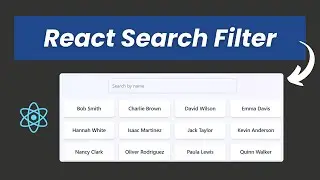 Build a Search Filter in React with Tailwind CSS | Step-by-Step Tutorial
