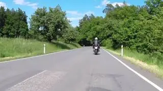 2014-05-25 Zatáčky Neveklov (onboard BMW K1300R), Neveklov Corners