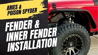Aries & Poison Spyder - Fender Installation #Jeep