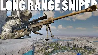 LONG-RANGE SNIPING WITH THE 12.7MM SNIPER RIFLE - Squad Middle East Escalation Mod Gameplay