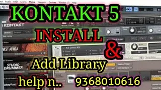 how to install &  add library kontakt 5 Hindi || Love Musical studio