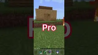 Noob vs average vs pro single player houses #shorts #minecraft #noobvsprovshacker