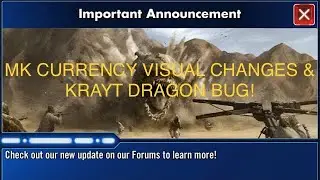 MK Currency Visual Changes & Krayt Dragon Bug News