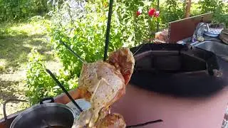 Готовим курицу с овощами в тандыре))