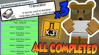 ALL 31 SCIENCE BEAR QUESTS DONE!!! - 🐝Roblox Bee Swarm Simulator