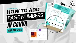How to add page numbers in Canva 2024