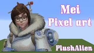 Minecraft Pixel Art SpeedBuild | Mei